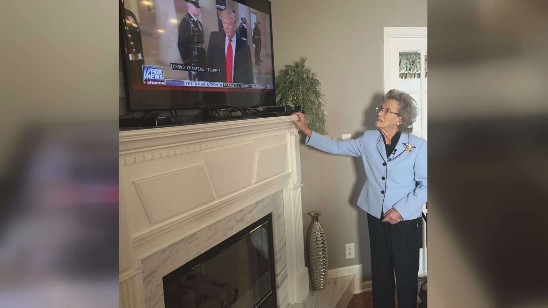 94 year old Trump superfan cheers inauguration wcnc